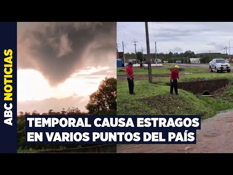 Reportan tornado en Alto Paraná y la desaparición de una adolescente en Itapúa