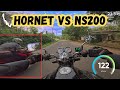 Hornet 250 Vs NS Evening Ride Or Race Honda Hornet 250 Vs Bajaj NS