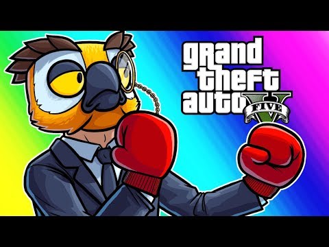 GTA5 Online Funny Moments - Vehicle Avalanche and the Gentleman's Fight! Video