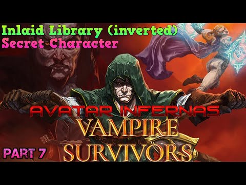 Vampire Survivors - 7 - Inlaid Library (inverse) - Secret - Trickster, the Piano and the Avatar
