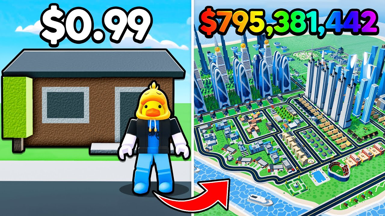 I Built $100,000,000 Mega City in Roblox!