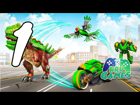 Multi Robot Bike Transform: Dino Robot Car Game Gameplay Walkthrough #1 (Android, IOS)