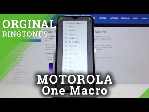How to Change Ringtone in MOTOROLA One Macro – Find Ringtone List