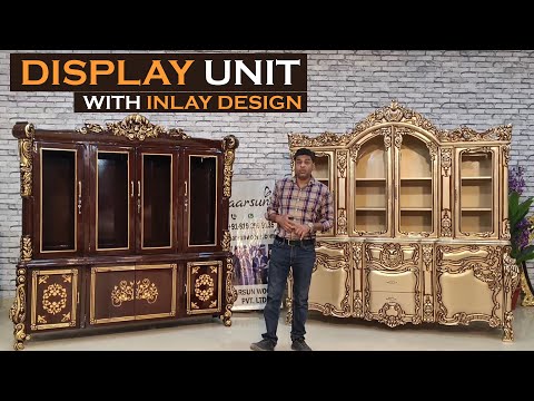 YT995 Exquisite Crockery Units with Inlay Work in Solid Teakwood | Factory Direct Pricing Video