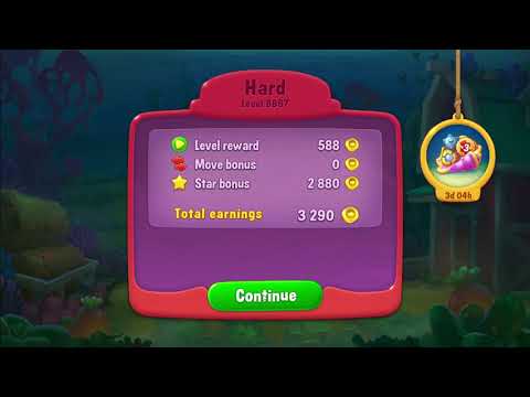 Fishdom Level 8867 Hard level first try