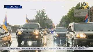 Ոստիկաններն ավտոերթ անող վարորդին գցել են գետնին, ապա բերման ենթարկել