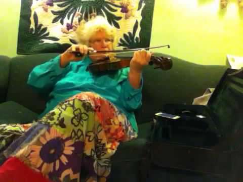 Nancy Today: Oh Give Me a Home practice on Violin folk songs 1