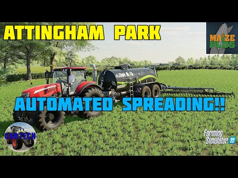 AUTOMATED SLURRY SPREADING!! - EP31 - ATTINGHAM PARK - Farming Simulator 22