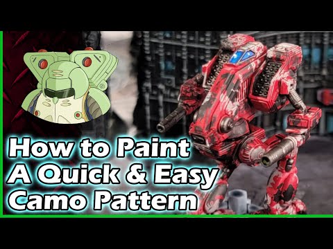 How to Paint a Quick and Easy Camo Pattern on Tabletop Models