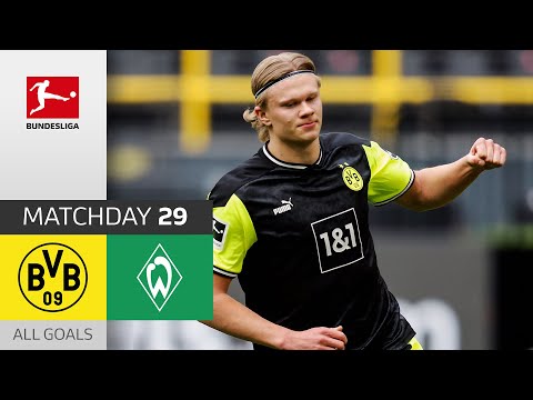 Haaland Brace Secures BVB Win! Borussia Dortmund - SV Werder Bremen | 4-1 | All Goals | MD 29
