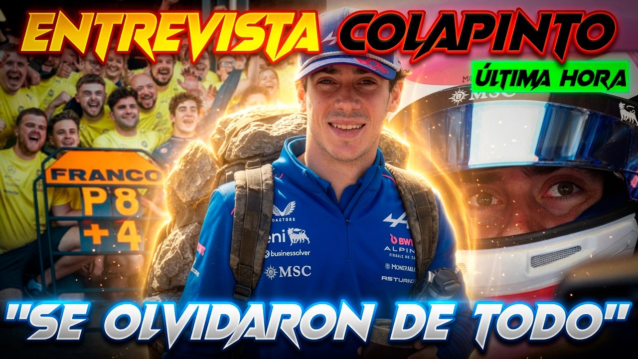 COLAPINTO SE SINCERA Y NOS EMOCIONA CON VERDADES COMO PUÑOS, 2025 Y SU "MOCHILA DE PIEDRAS"