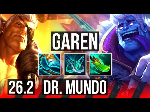GAREN vs DR. MUNDO (TOP) | 63K damage, Good KDA: 13/1/6 | EUW Diamond | 26.2