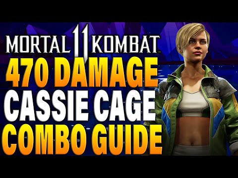 Mortal Kombat 11 Cassie Cage Combos - MK11 Cassie Cage Combo Tutorial - Daryus P