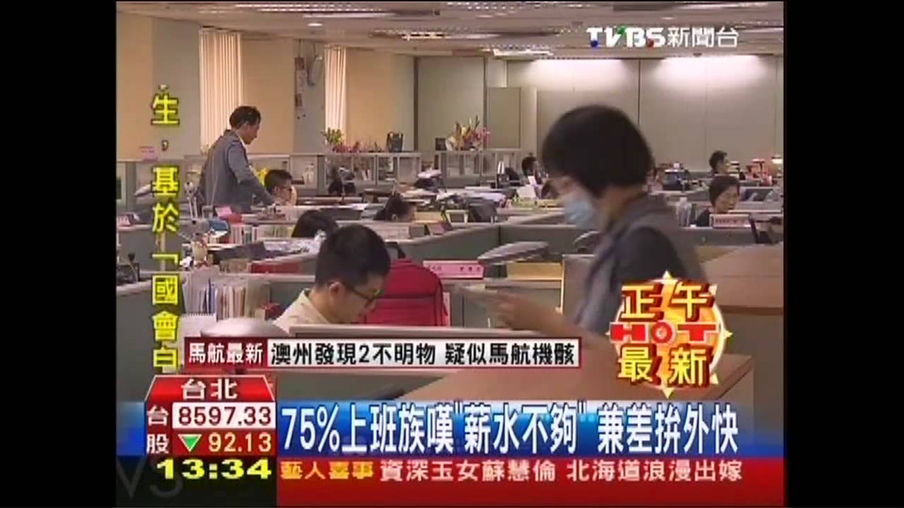75%上班族嘆「薪水不夠」 兼差拚外快