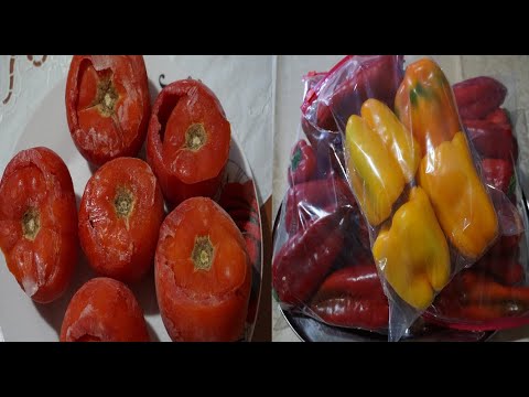 , title : 'Ντομάτες&Πιπεριές στο Καταψύκτη για γεμιστά-Tomatoes&Peppers in Freezer for Stuffed /Stella LoveCook'
