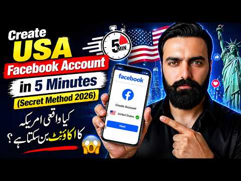 Create USA Facebook Account in 5 Minutes