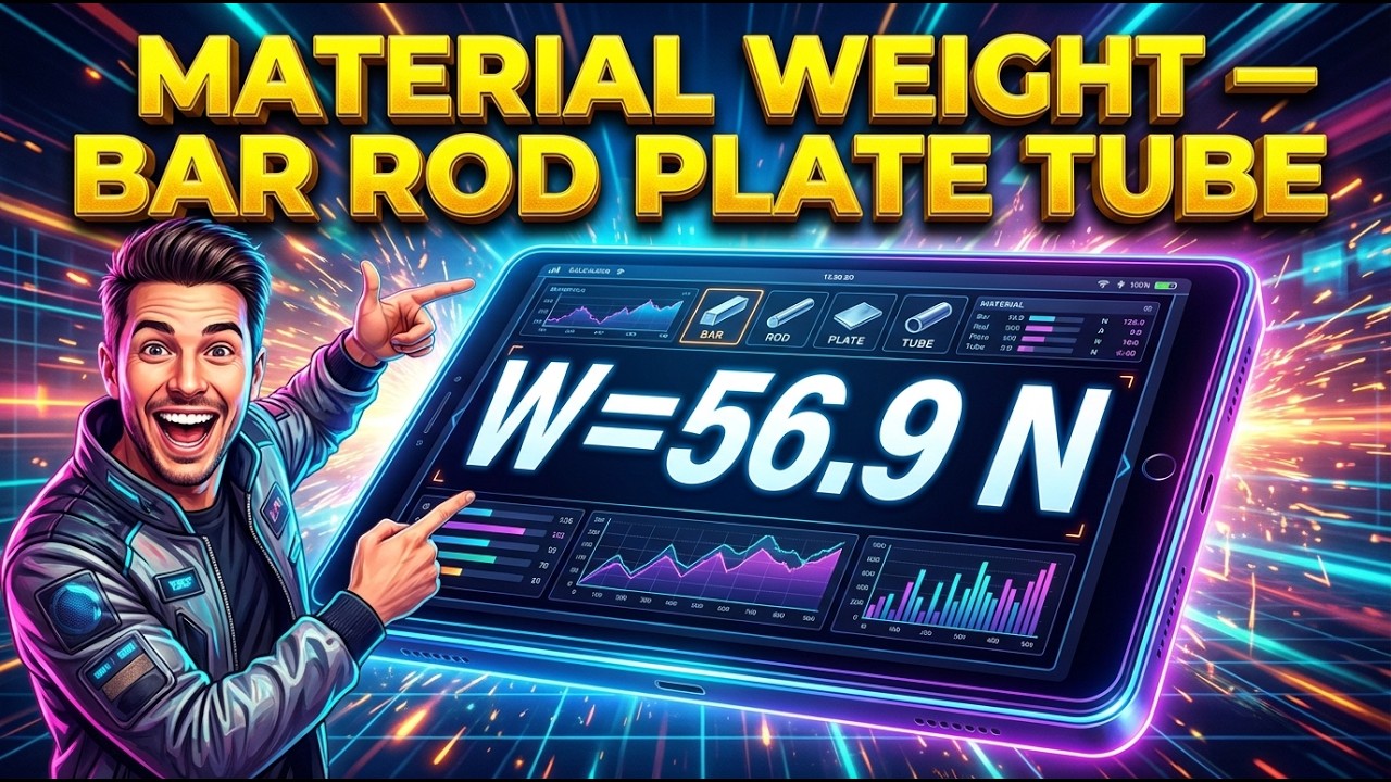 Material Weight Calculator — Bar Rod Plate Tube