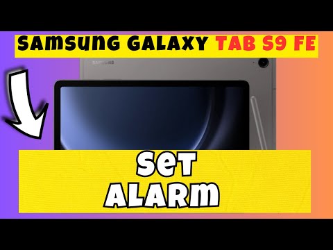 Set Alarm Samsung Galaxy Tab S9 FE || How to set alarm || Alarm settings | How to use alarm options