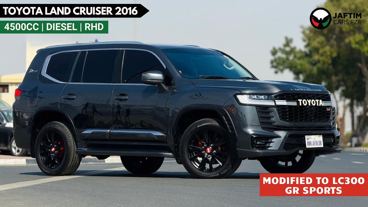 Toyota Land Cruiser 2014 | 4.5L DIESEL | AT | RHD | MODIFIED TO LC 300 GR SPORTS | GR ALLOY RIMS | SIDE BODY STICKER | C video
