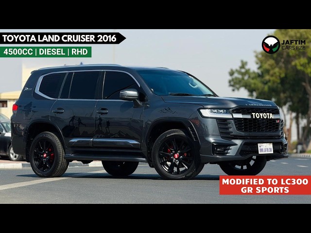 Toyota Land Cruiser VXR 2014 | 4.5L DIESEL | AT | RHD | MODIFIED TO LC 300 GR SPORTS | GR ALLOY RIMS | SIDE BODY STICKER | C video