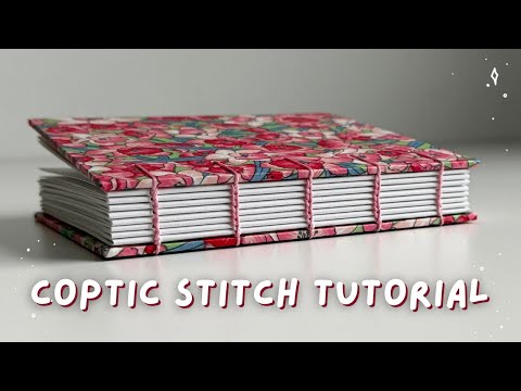 Coptic Stitch Tutorial ✿ bookbinding kit instructions