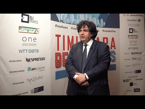 Conf. univ. dr. ing. Florin Drăgan la Forbes Best Cities for Business Timișoara 2023