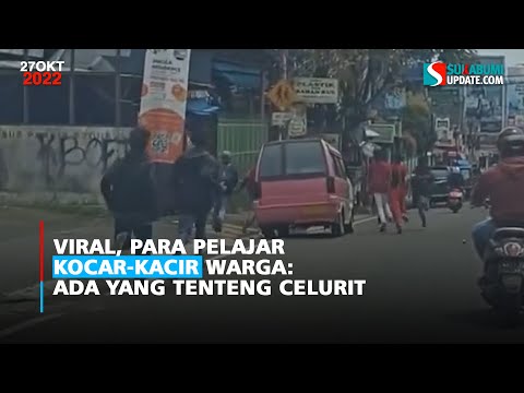 Viral, Para Pelajar Kocar-Kacir Warga: Ada yang Tenteng Celurit