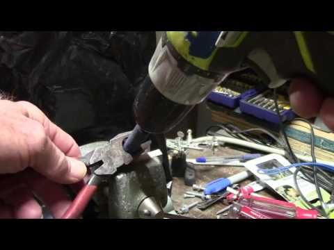 Wire cutter lineman plier sharpening