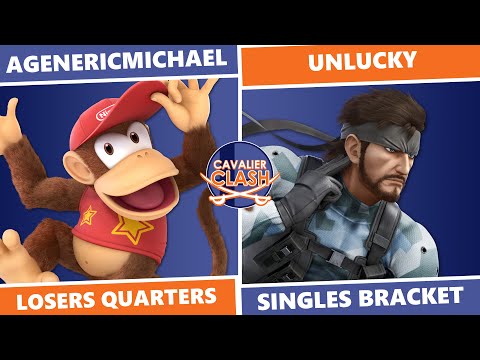 Cavalier Clash 4: Losers Quarters - AGenericMichael (Diddy) Vs Unlucky (Snake, Hero) SSBU Singles