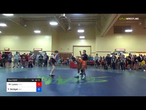 2018 Marine Corps US Open/UWW Junior Freestyle 74 Rnd Of 16 - Mehki Lewis (SERTC-VT) Vs. Tanner Sk