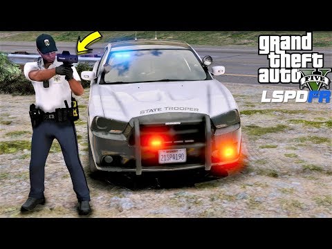Catching Speeders With Radar Gun In GTA 5 LSPDFR Police Mod