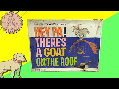 How To Play Hey Pa! There's A Goat On the Roof 1966 Parker Brothers Family Board Game