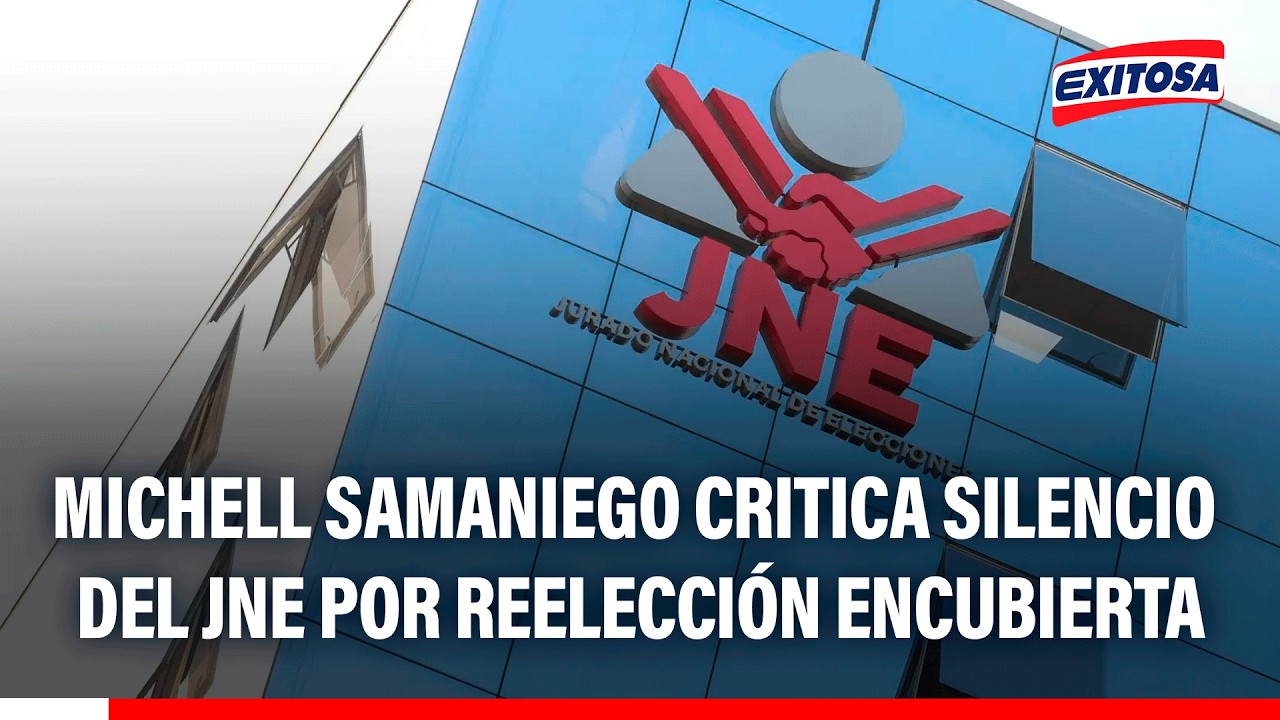 🔴🔵 Samaniego cuestiona al JNE por no pronunciarse a tiempo sobre casos de reelección encubierta