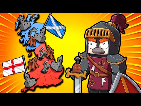 Bloody Medieval Battle: England vs Scotland vs Ireland in Minecraft!