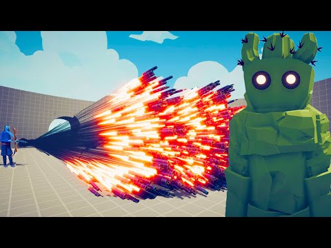 CACTUS GOLEM vs 3x EVERY GOD | TABS Totally Accurate Battle Simulator