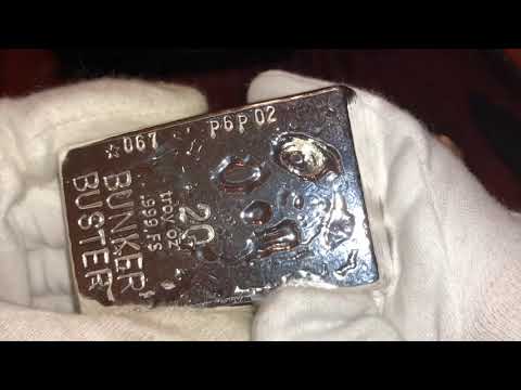 Unboxing EPIC HiHo Silver Bunker Buster 20 oz Poured Bar!! OMG!!