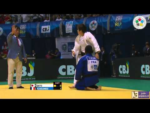 Judo 2013 World Championship Rio de Janeiro: Sato (JPN) - Tcheumeo (FRA) [-78kg] rep