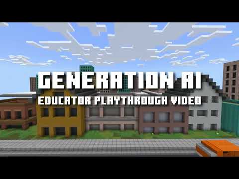 Minecraft Hour of Code: Generation AI - Educator Playthrough