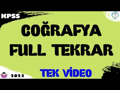 2024 KPSS Coğrafya Full Tekrar Konu Anlatımı