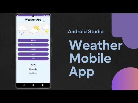 Weather App 🌦️ - Android Studio #WeatherApp #AndroidStudio #Java #Kotlin #MobileDevelopment
