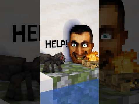 Spider cursed into Toilet Monster?! Minecraft Animation