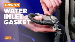 Replace Water Inlet Gasket part # WP8531323 on your Whirlpool Dishwasher