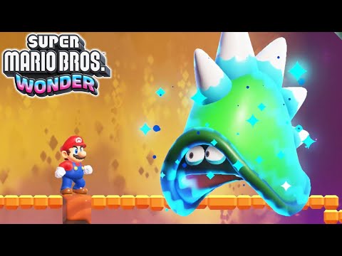 Super Mario Bros. Wonder - 100% Walkthrough - World 3 Shining Falls