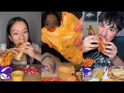 THE BEST TIKTOK COMPILATION OF TACO BELL MUKBANG! 