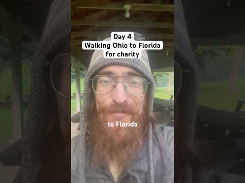 day 4 walking Ohio to Florida for charity. Thanks for all the support! Links in bio for more info.