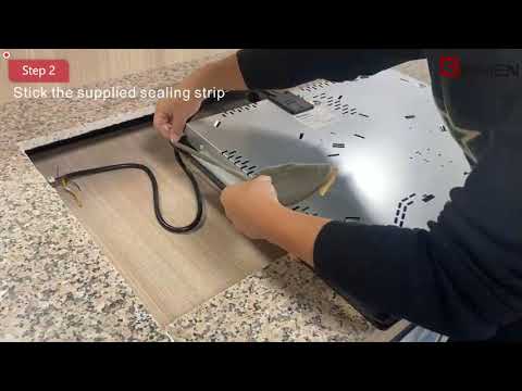 Too much trouble to install induction hob? GIONIEN Appliance shows you five steps of installation.
