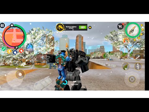 Robot police car Vs BD 100 machine | rope hero new video | naxeex new | ahad big gamer 