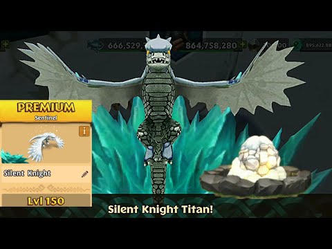 Silent Knight Max Level 150 Titan Mode - Premium Sentinel - Dragons:Rise of Berk