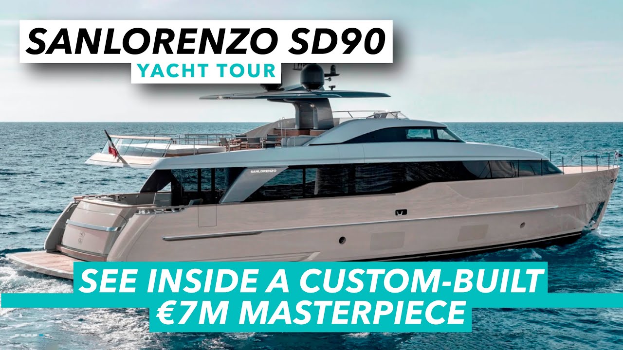 See inside a custom-built €7m masterpiece | Sanlorenzo SD90 yacht tour