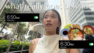 MY ACTUAL 6-9 to 9am-6pm work day at CBD area in SINGAPORE! *affordable corporate worker 陪我一起去上下班